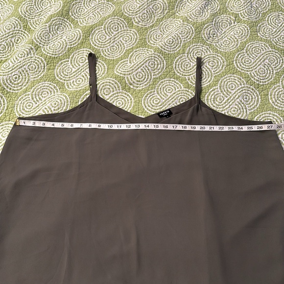 Torrid 4X Plus, Green Sophie Chiffon Swing Cami - Double Layer - Picture 6 of 8